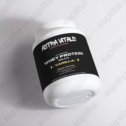 Vanilla Whey Protein Isolate Tub- 24 Servings